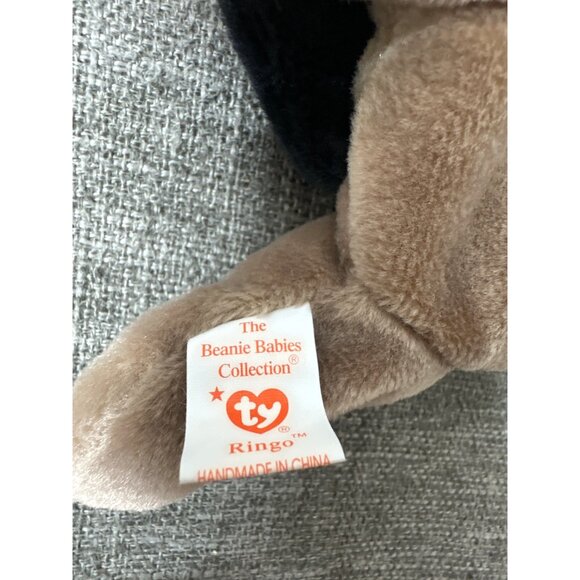 Ty Beanie Babies 1995 Retired Ringo Raccoon Plush Toy - Picture 5 of 8